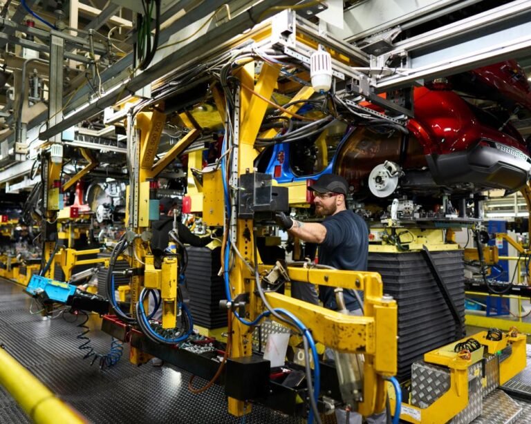 UK car factory producing electric vehicles