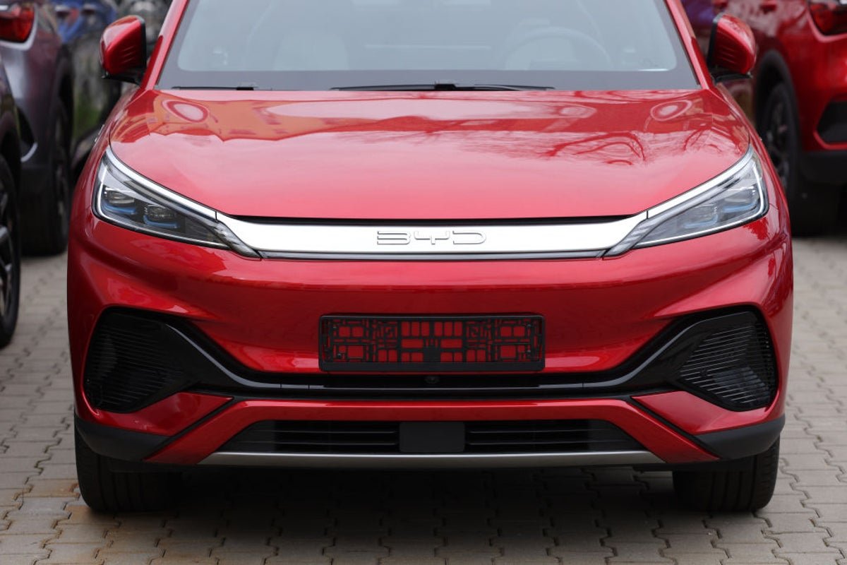 BYD electric vehicle on the road