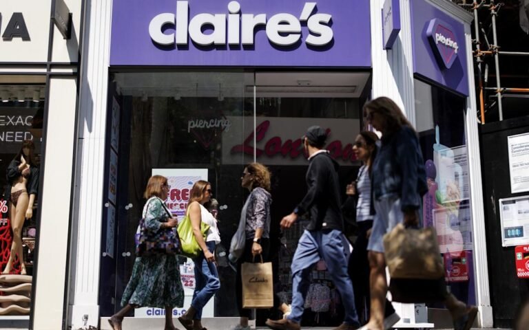 Claire's store on brink of collapse due to tax raid