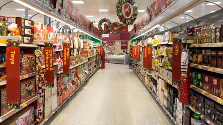 UK supermarket spending and inflation rates