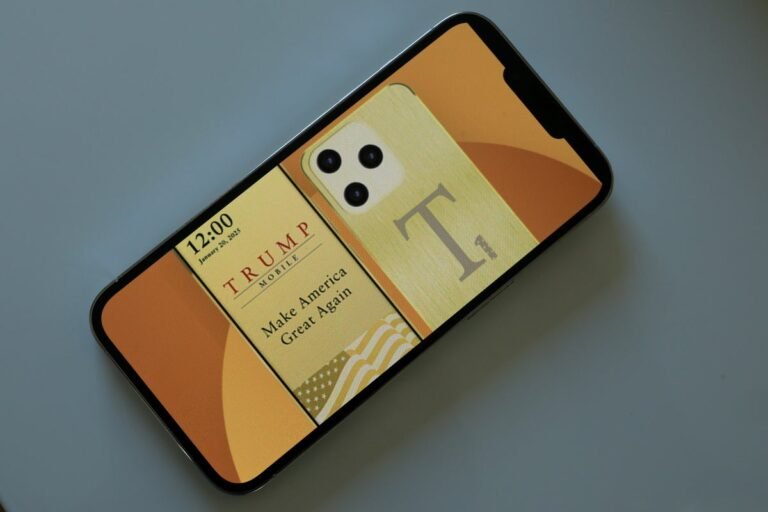 Golden phone with luxury design