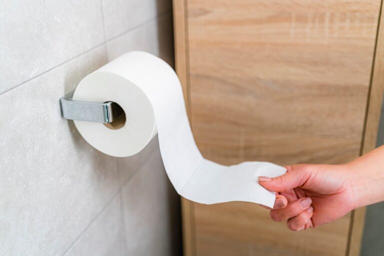 recycled toilet paper on a roll