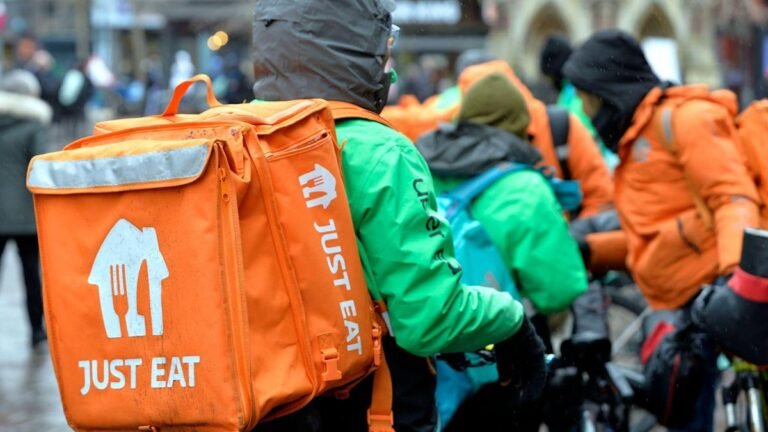 Just Eat food delivery on Christmas Day