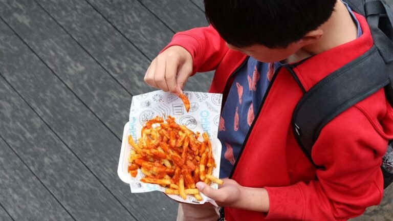 Ultra-processed foods on supermarket shelves